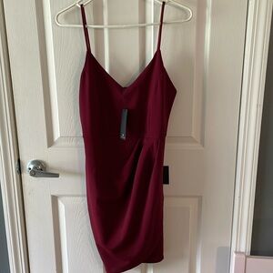 Burgundy dress